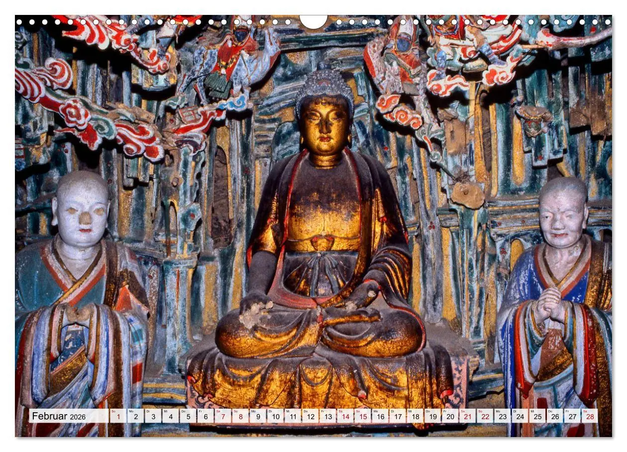 Bild: 9783457858561 | Die Grotten und hängenden Klöster von Yungang (Wandkalender 2026...