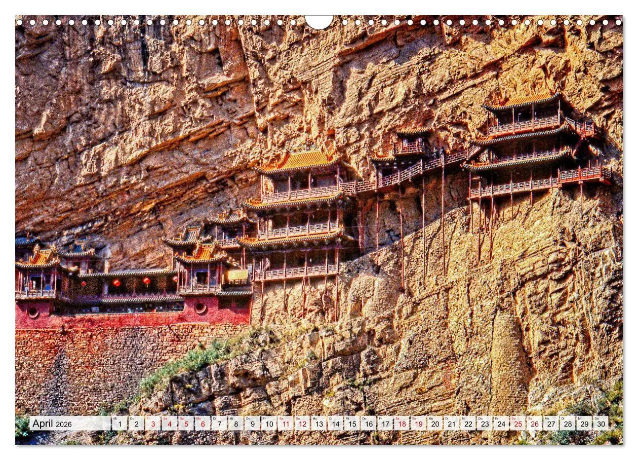 Bild: 9783457858561 | Die Grotten und hängenden Klöster von Yungang (Wandkalender 2026...