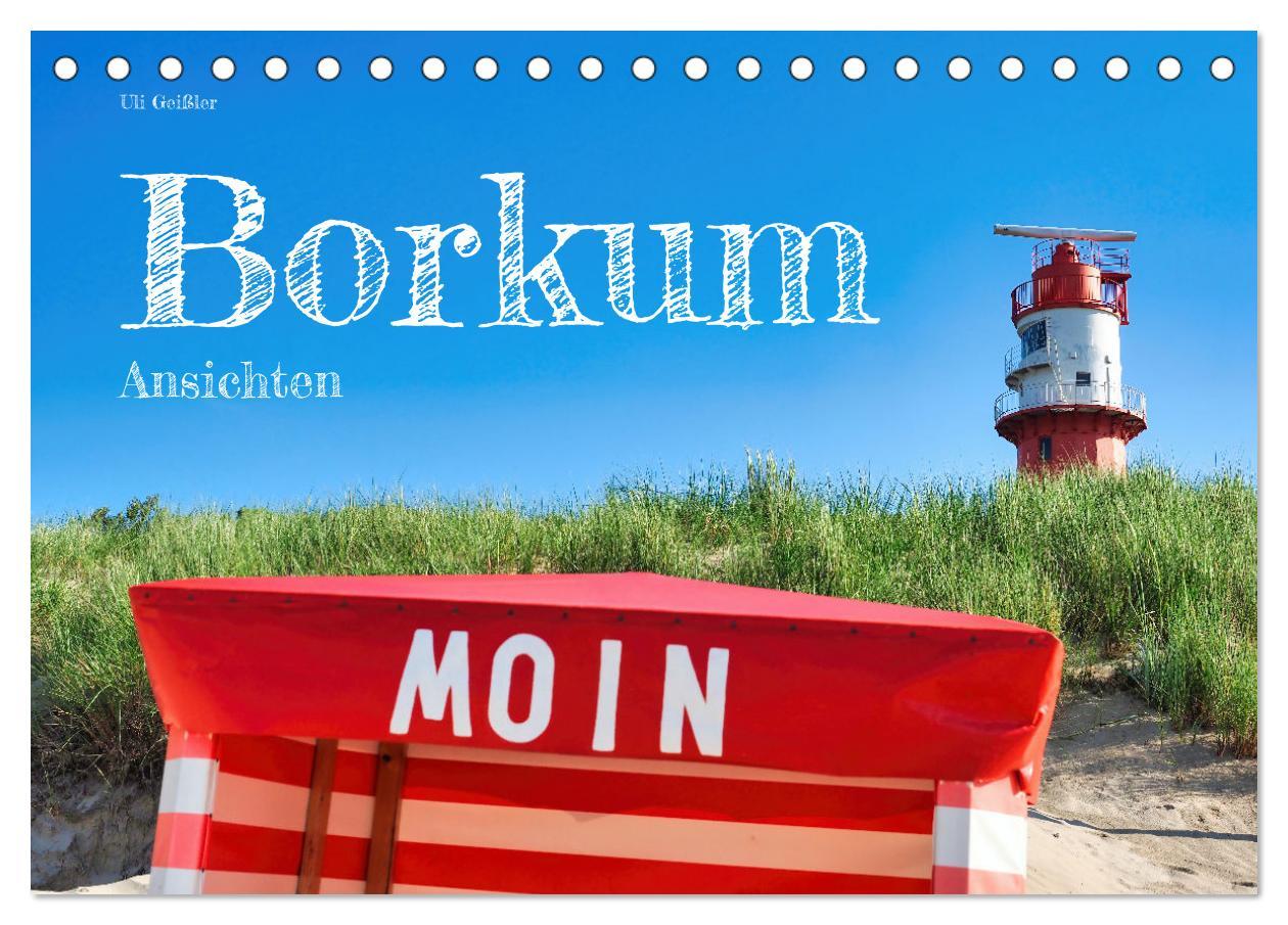 Cover: 9783457158661 | Borkum Ansichten (Tischkalender 2025 DIN A5 quer), CALVENDO...