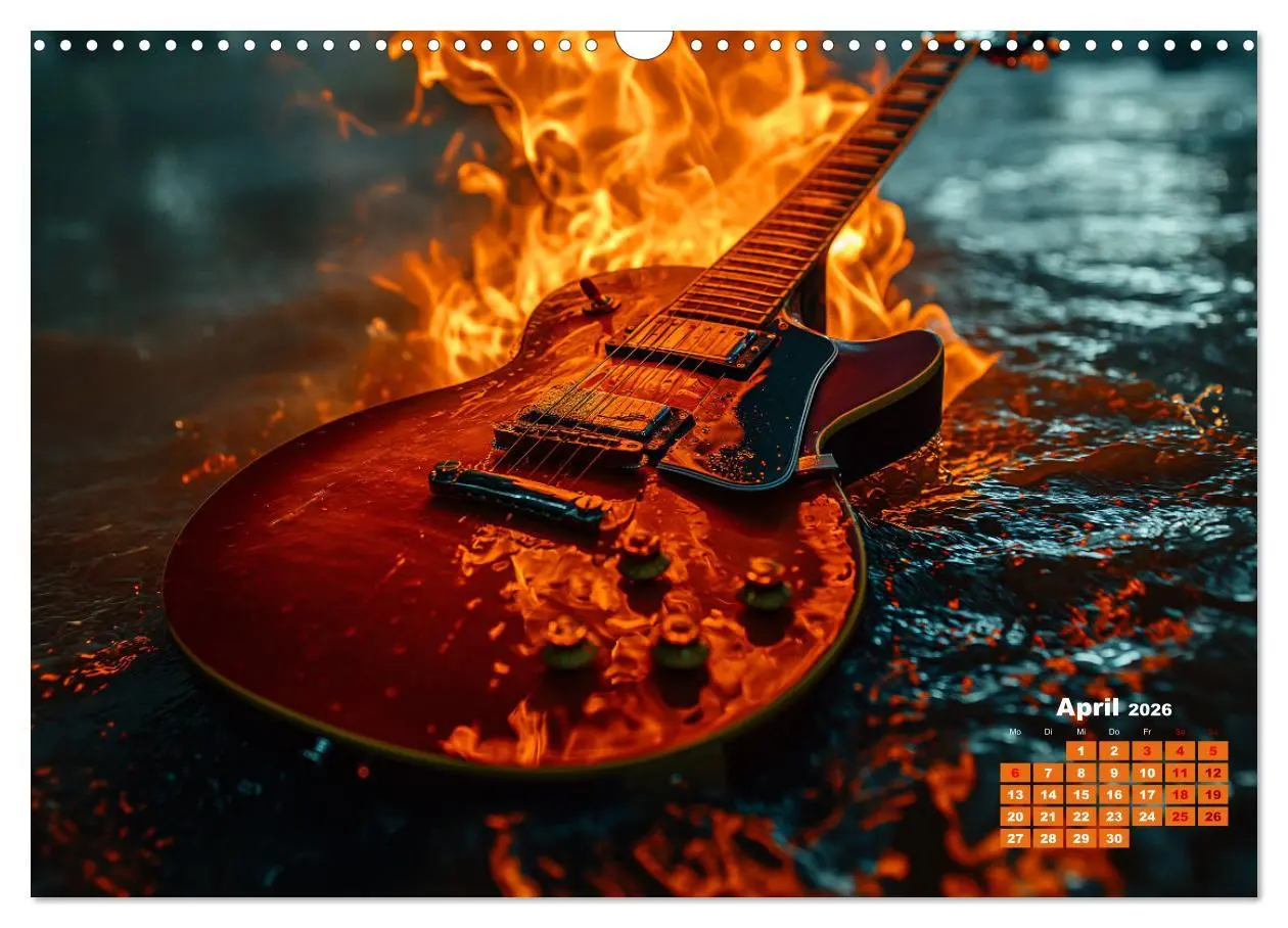 Bild: 9783457468661 | Sechs Saiten, Zwölf Monate - Der Gitarrenkalender (Wandkalender...