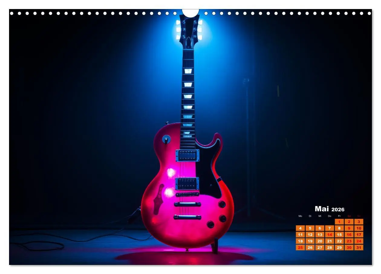 Bild: 9783457468661 | Sechs Saiten, Zwölf Monate - Der Gitarrenkalender (Wandkalender...