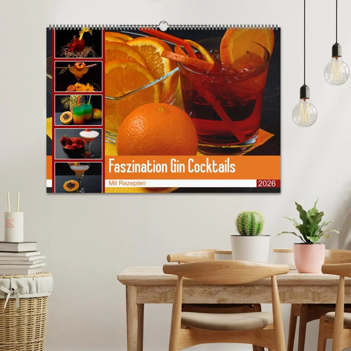 Bild: 9783457608661 | Faszination Gin Cocktails (Wandkalender 2026 DIN A2 quer), CALVENDO...