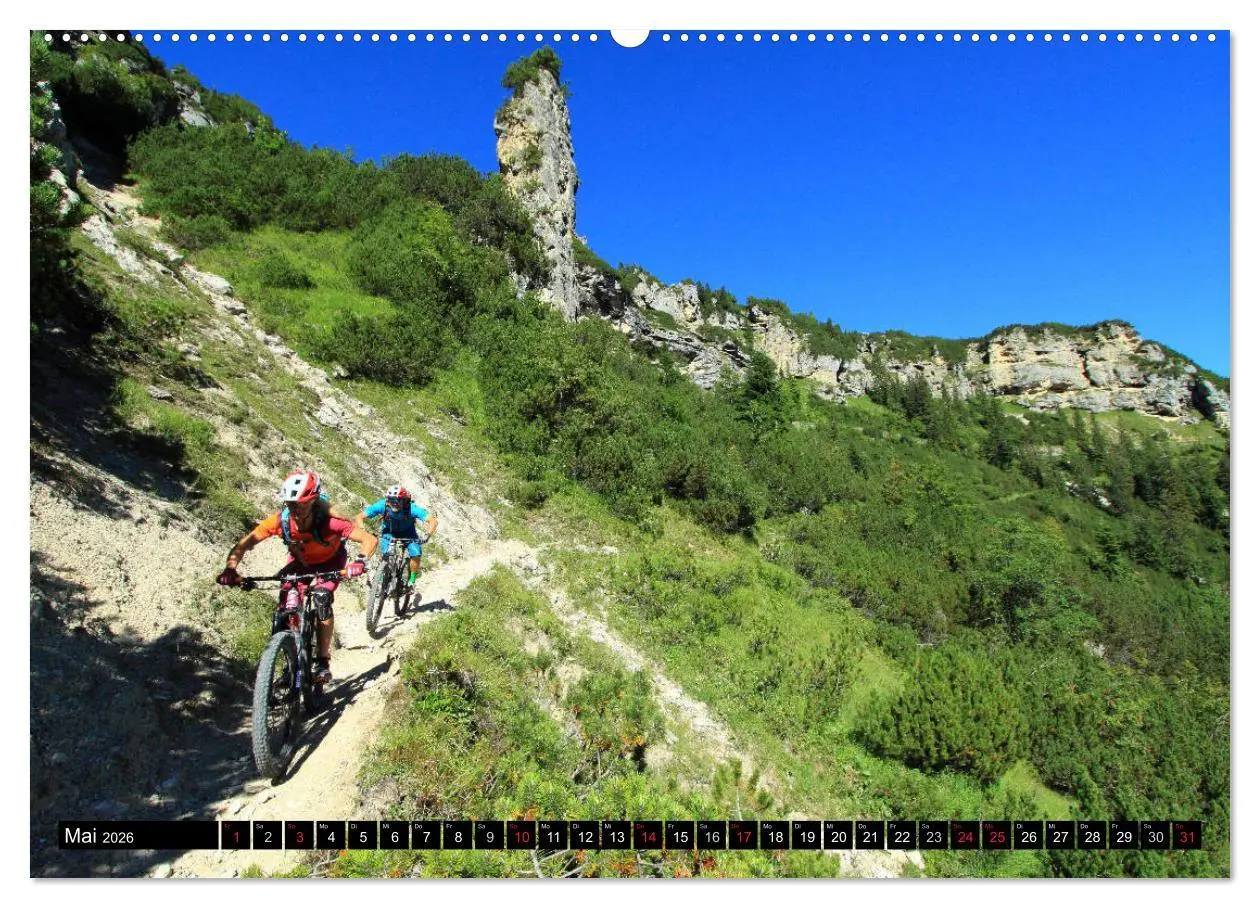 Bild: 9783457848661 | Mountainbike Traumpfade (Wandkalender 2026 DIN A2 quer), CALVENDO...