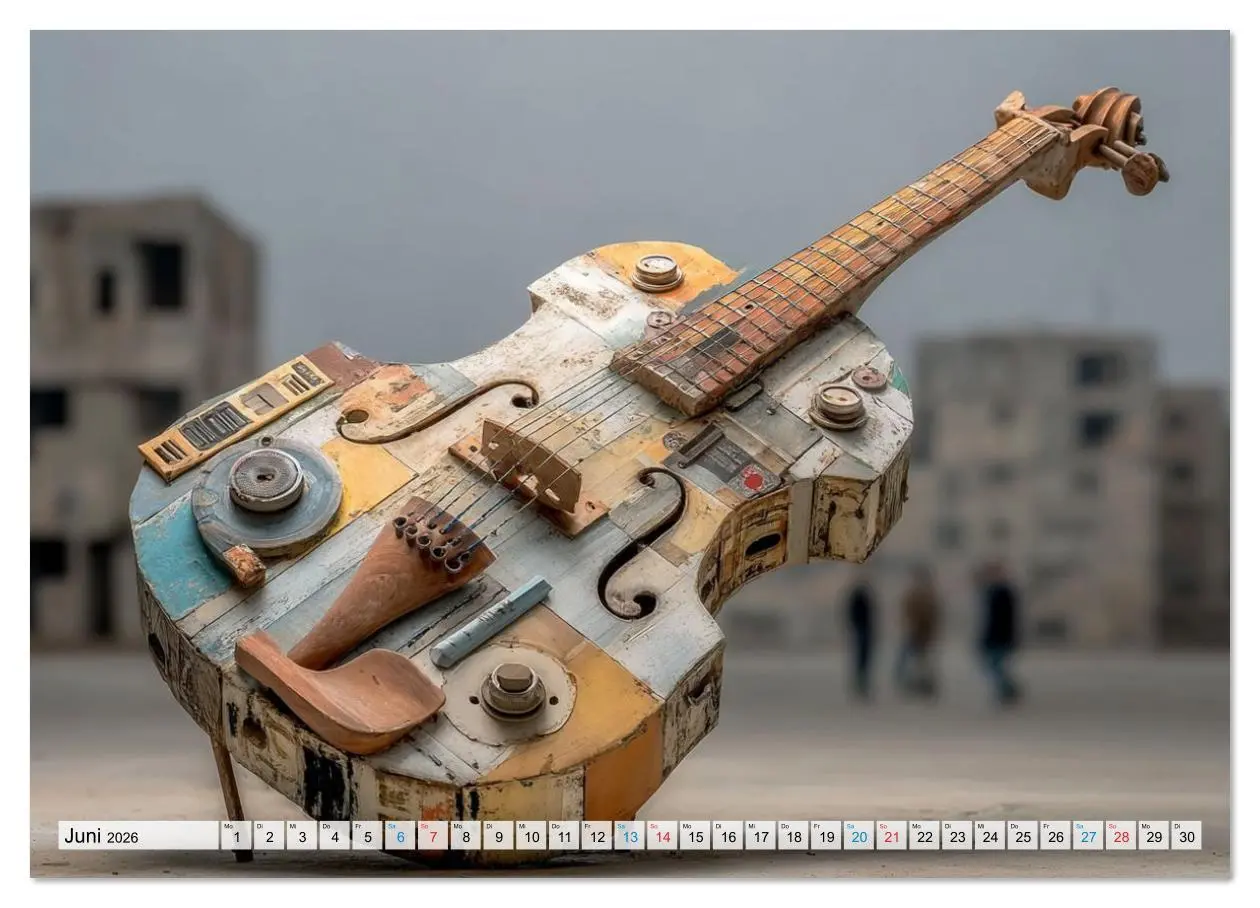 Bild: 9783516628661 | Saitenzauber - Gitarren im Bilderklang (Wandkalender 2026 DIN A3...