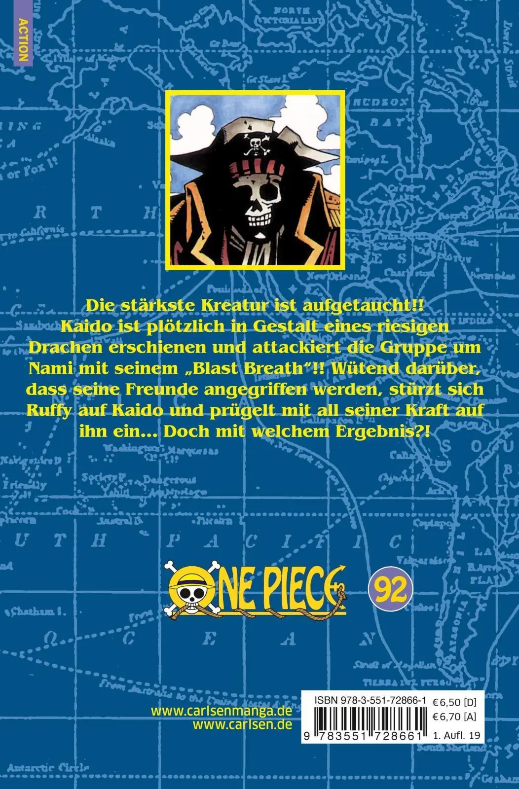 Rückseite: 9783551728661 | One Piece 92 | Piraten, Abenteuer und der größte Schatz der Welt!