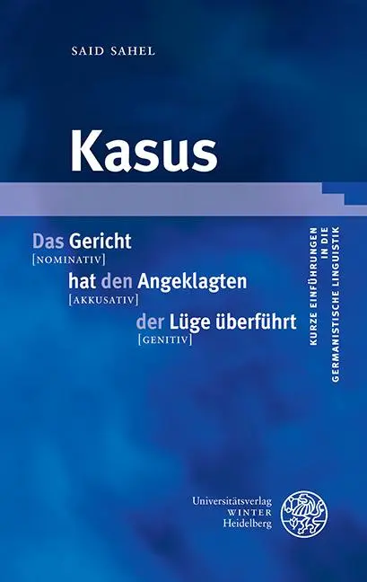 Cover: 9783825368661 | Kasus | Said Sahel | Taschenbuch | VIII | Deutsch | 2018