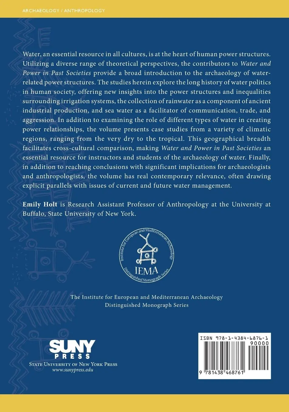 Rückseite: 9781438468761 | Water and Power in Past Societies | Emily Holt | Taschenbuch | 2019