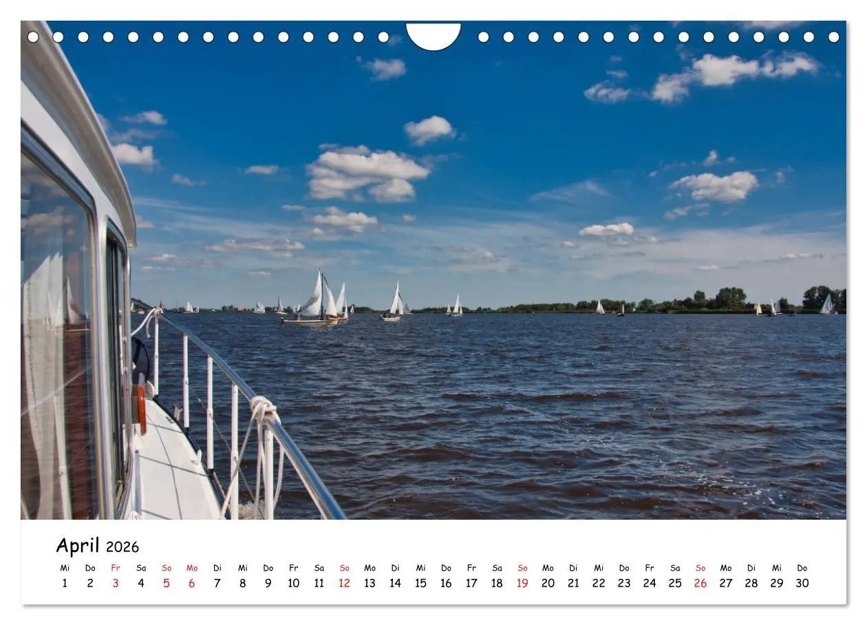 Bild: 9783457838761 | Wassersport Fryslân (Wandkalender 2026 DIN A4 quer), CALVENDO...