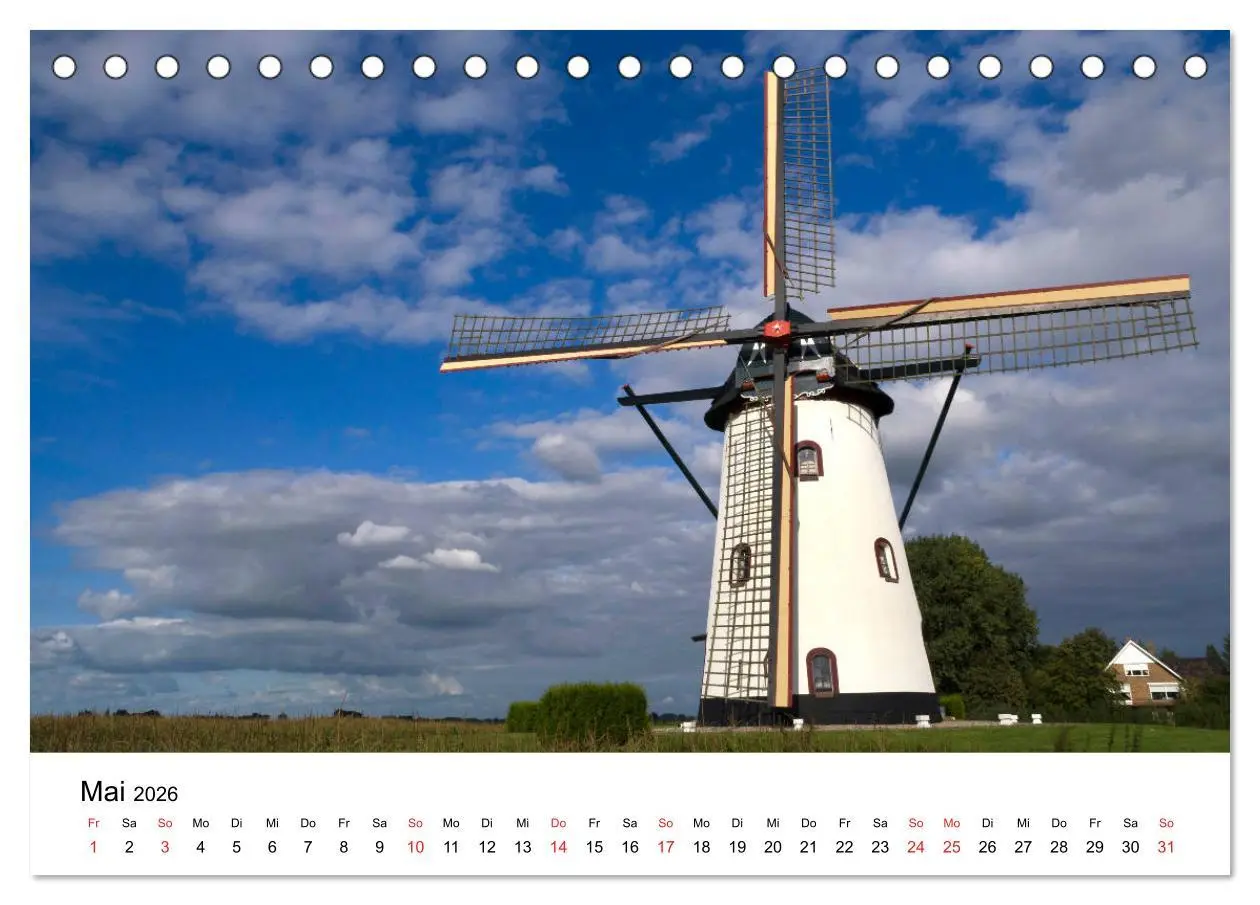 Bild: 9783457908761 | DIE SCHÖNSTEN WINDMÜHLEN IN HOLLAND 2026 (Tischkalender 2026 DIN A5...