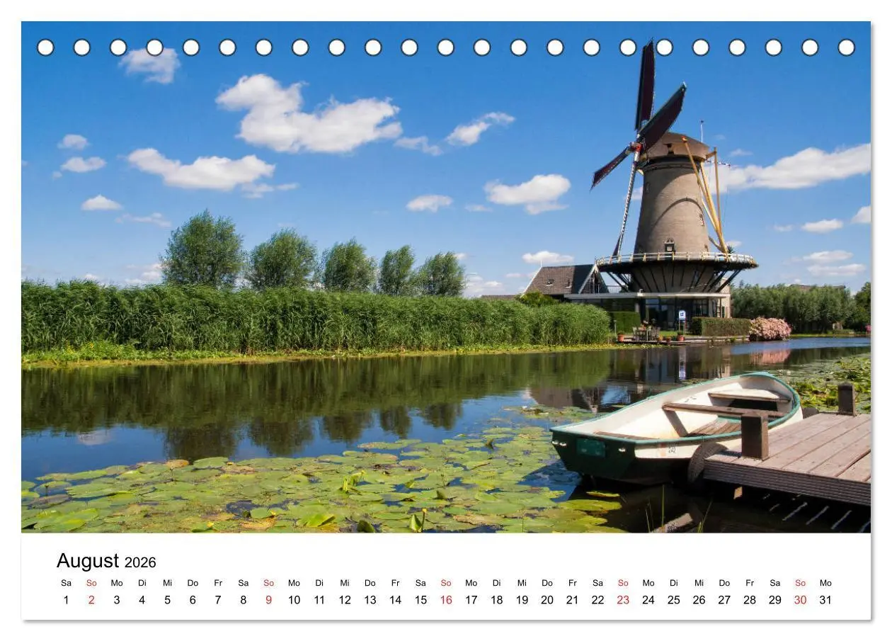 Bild: 9783457908761 | DIE SCHÖNSTEN WINDMÜHLEN IN HOLLAND 2026 (Tischkalender 2026 DIN A5...