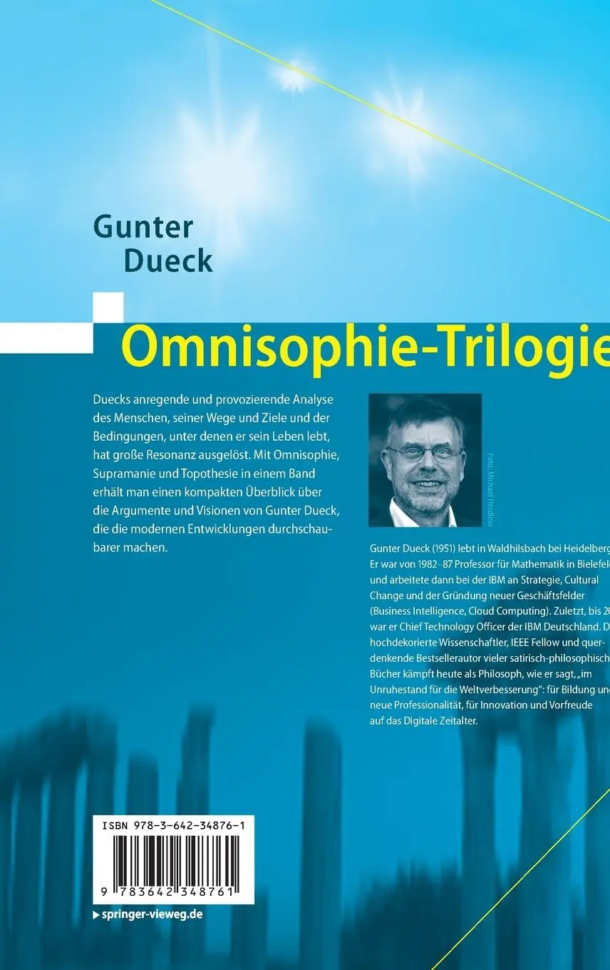 Rückseite: 9783642348761 | Omnisophie-Trilogie | Omnisophie - Supramanie - Topothesie | Dueck