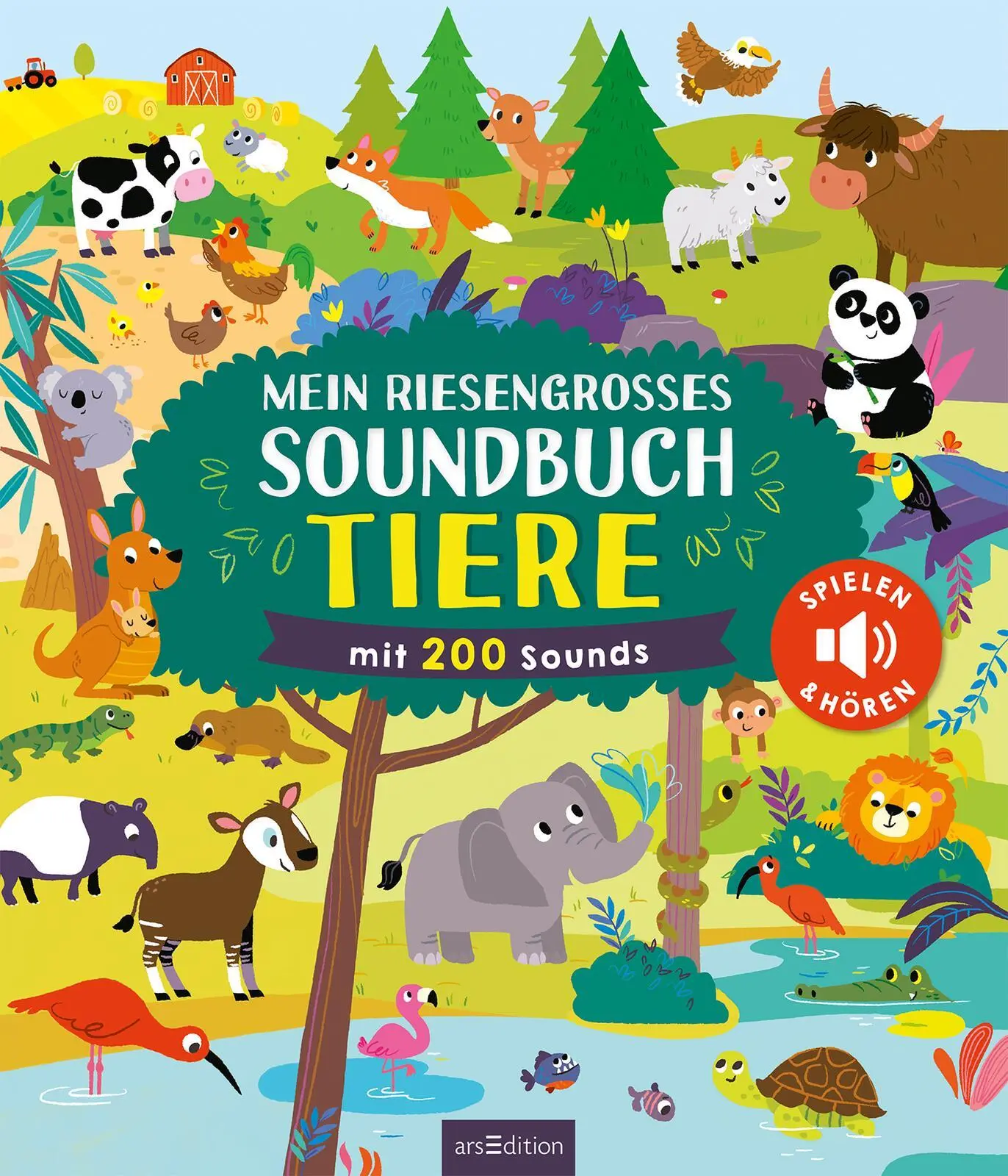 Bild: 9783845848761 | Mein riesengroßes Soundbuch Tiere | mit 200 Sounds | Buch | 16 S.