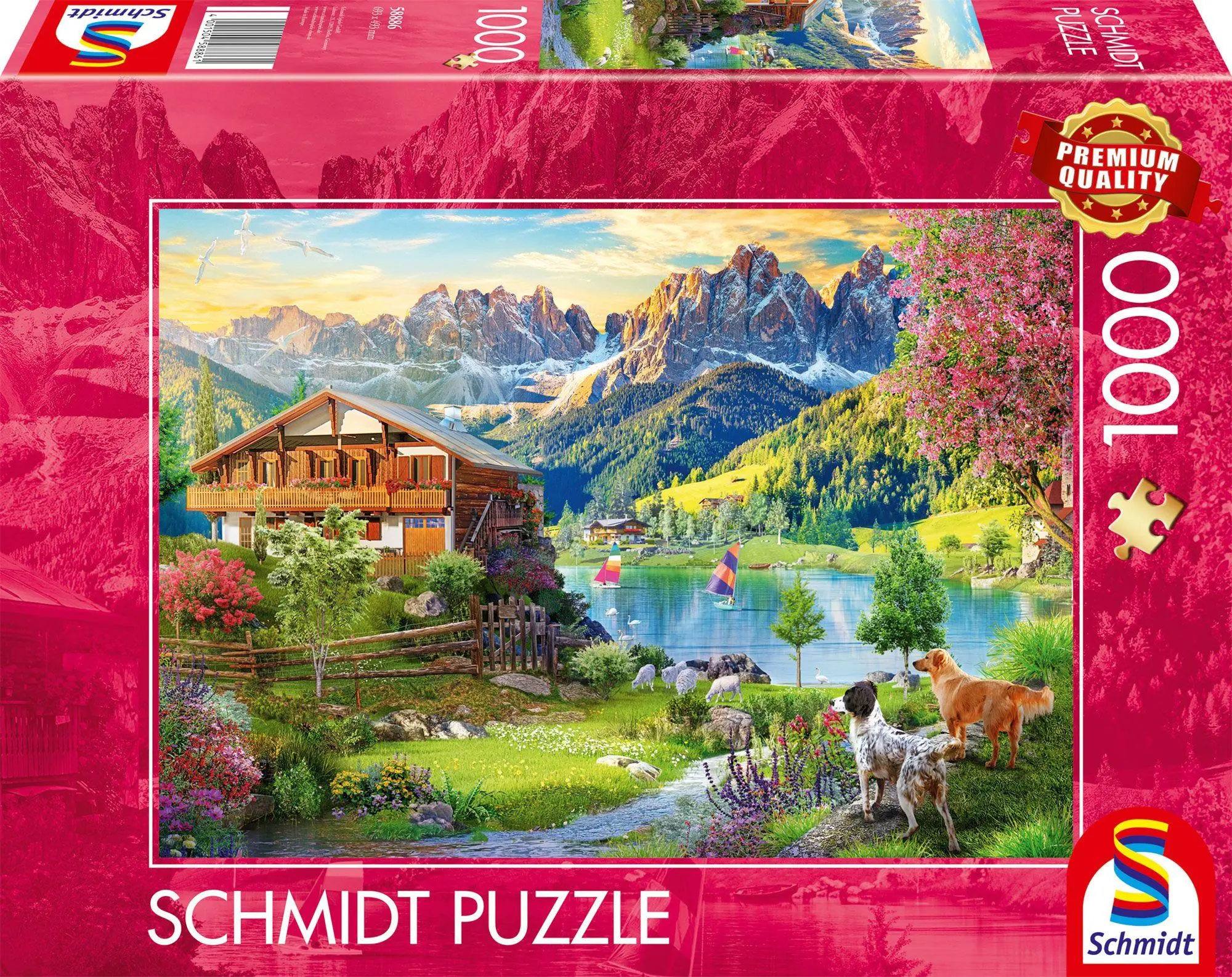Cover: 4001504588861 | Erholung in den Dolomiten | Puzzle Standard 1000 Teile | Spiel | 58886