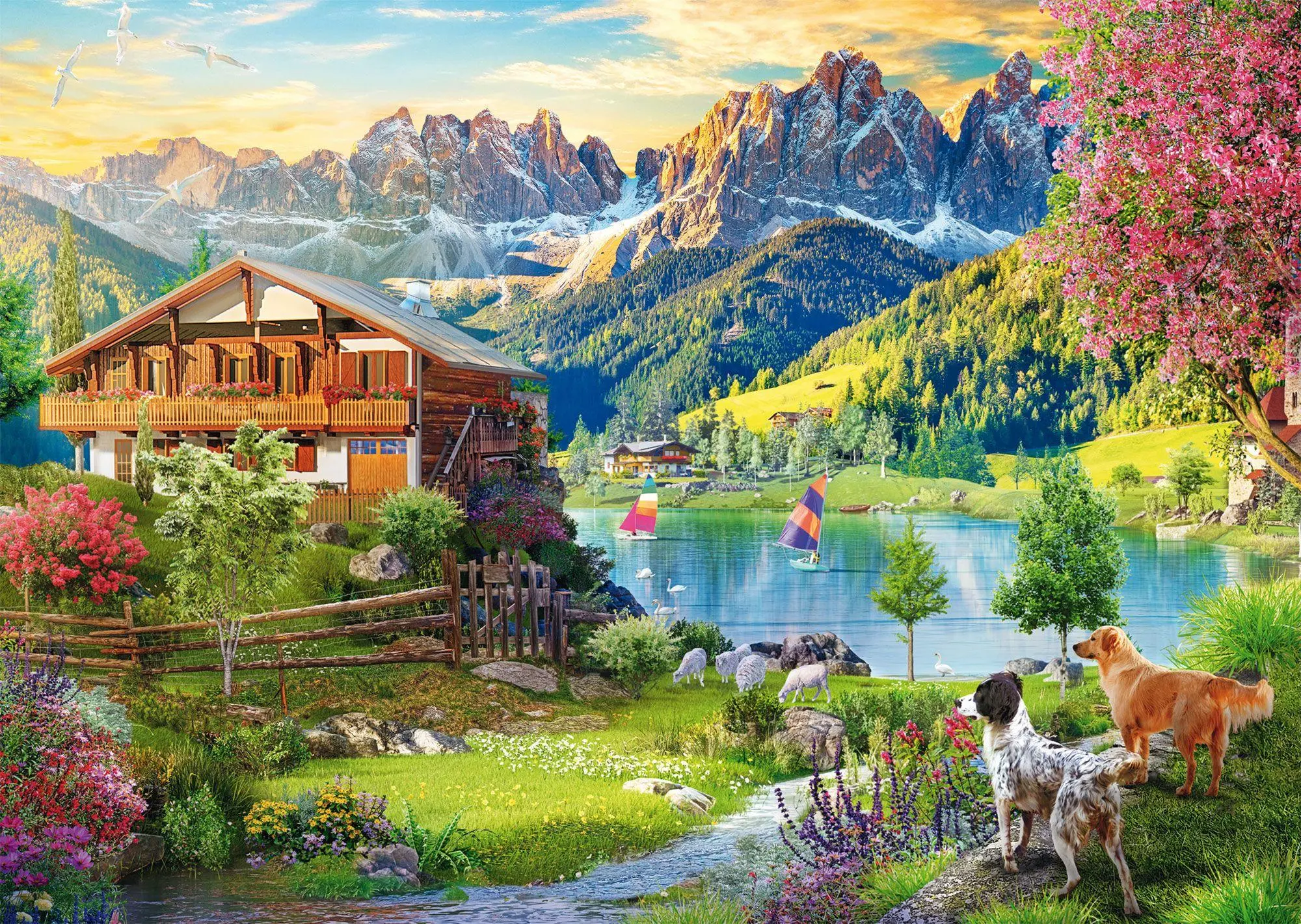 Bild: 4001504588861 | Erholung in den Dolomiten | Puzzle Standard 1000 Teile | Spiel | 58886