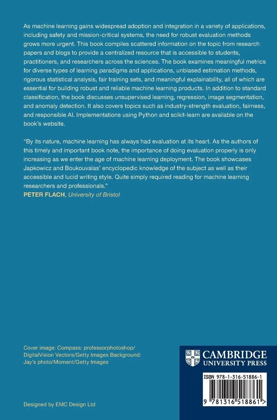 Rückseite: 9781316518861 | Machine Learning Evaluation | Nathalie Japkowicz (u. a.) | Buch | 2024
