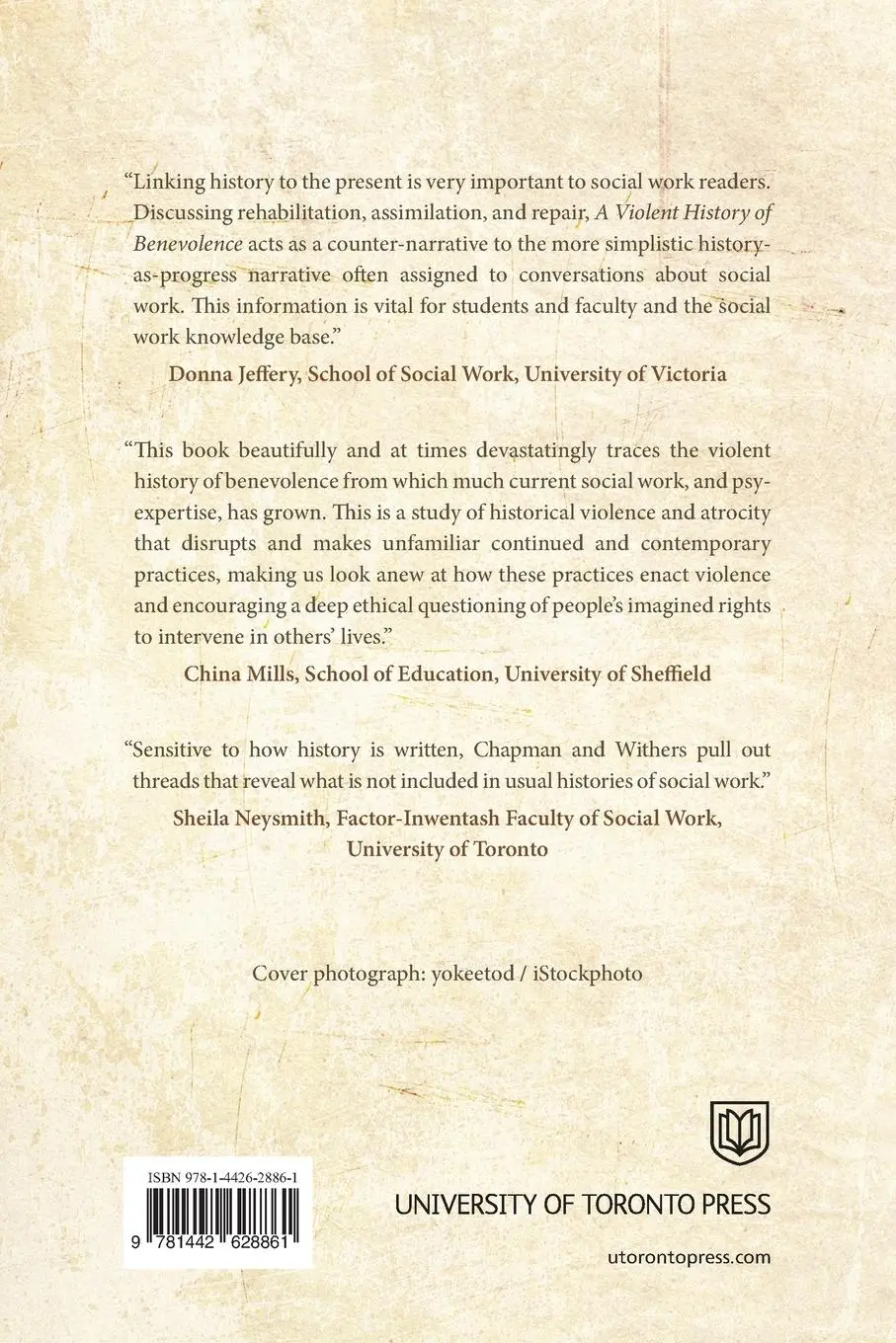 Rückseite: 9781442628861 | A Violent History of Benevolence | Chris Chapman (u. a.) | Taschenbuch