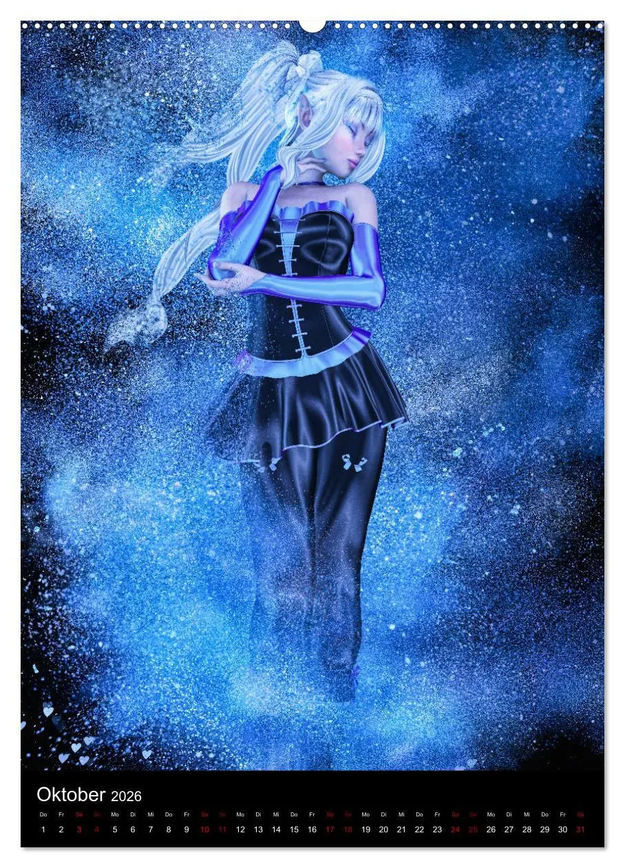 Bild: 9783516398861 | Mädchen im Manga Style (Gothic Art) (hochwertiger Premium...