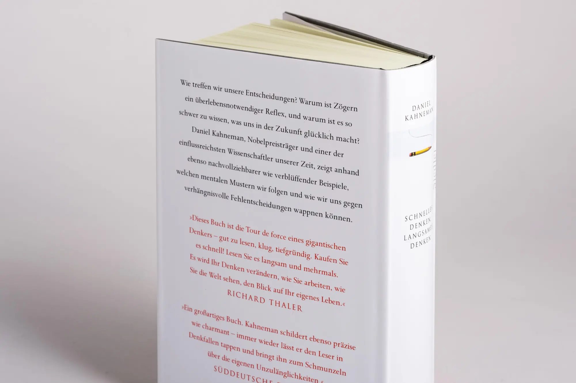 Bild: 9783886808861 | Schnelles Denken, langsames Denken | Daniel Kahneman | Buch | 622 S.