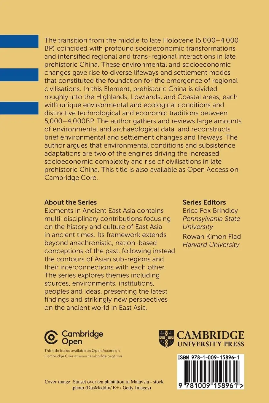 Rückseite: 9781009158961 | Environmental Foundations to the Rise of Early Civilisations in China