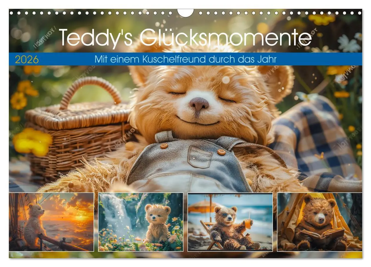 Cover: 9783457368961 | Abenteuer eines Taddybären (Wandkalender 2026 DIN A3 quer),...
