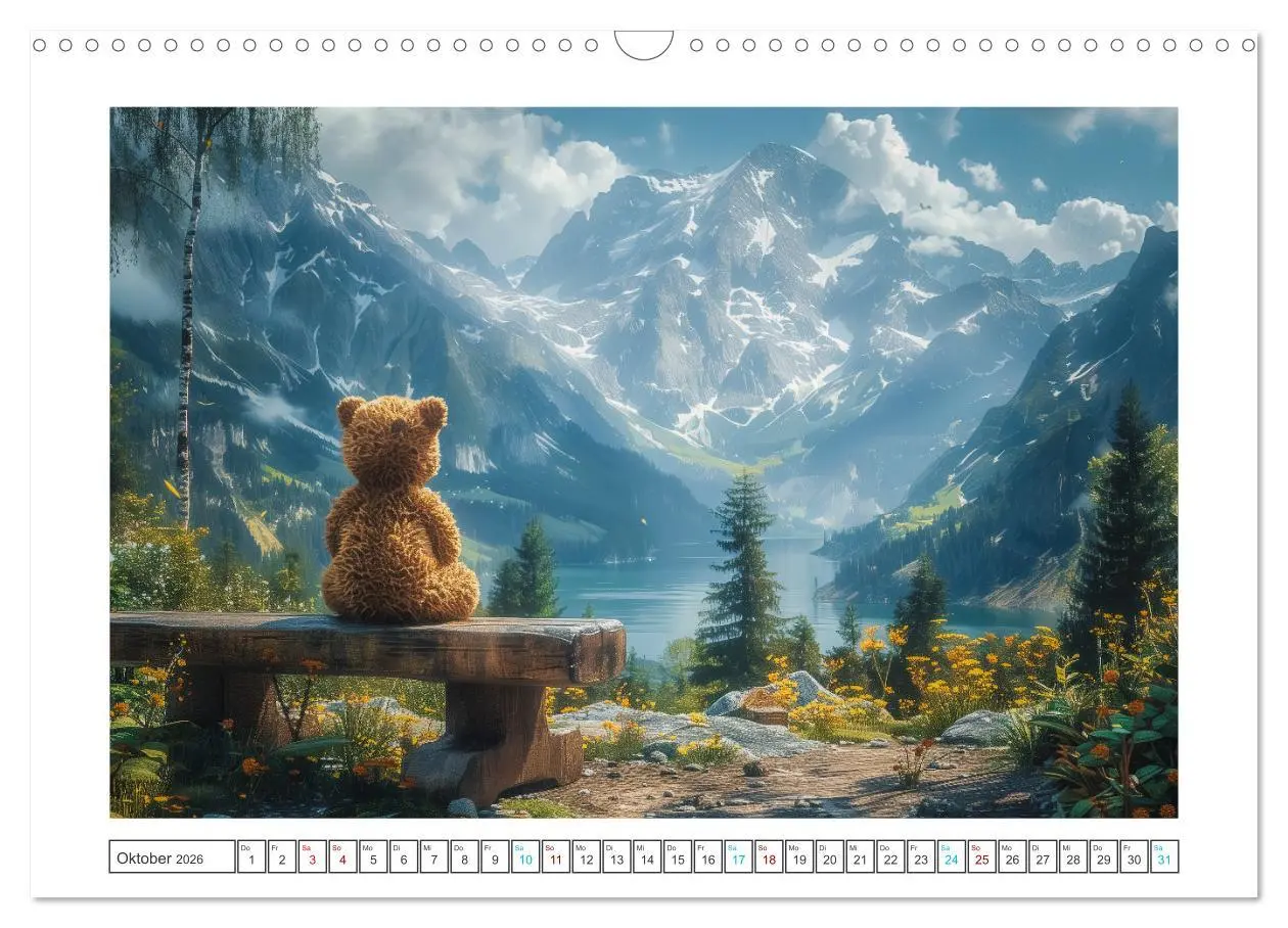 Bild: 9783457368961 | Abenteuer eines Taddybären (Wandkalender 2026 DIN A3 quer),...