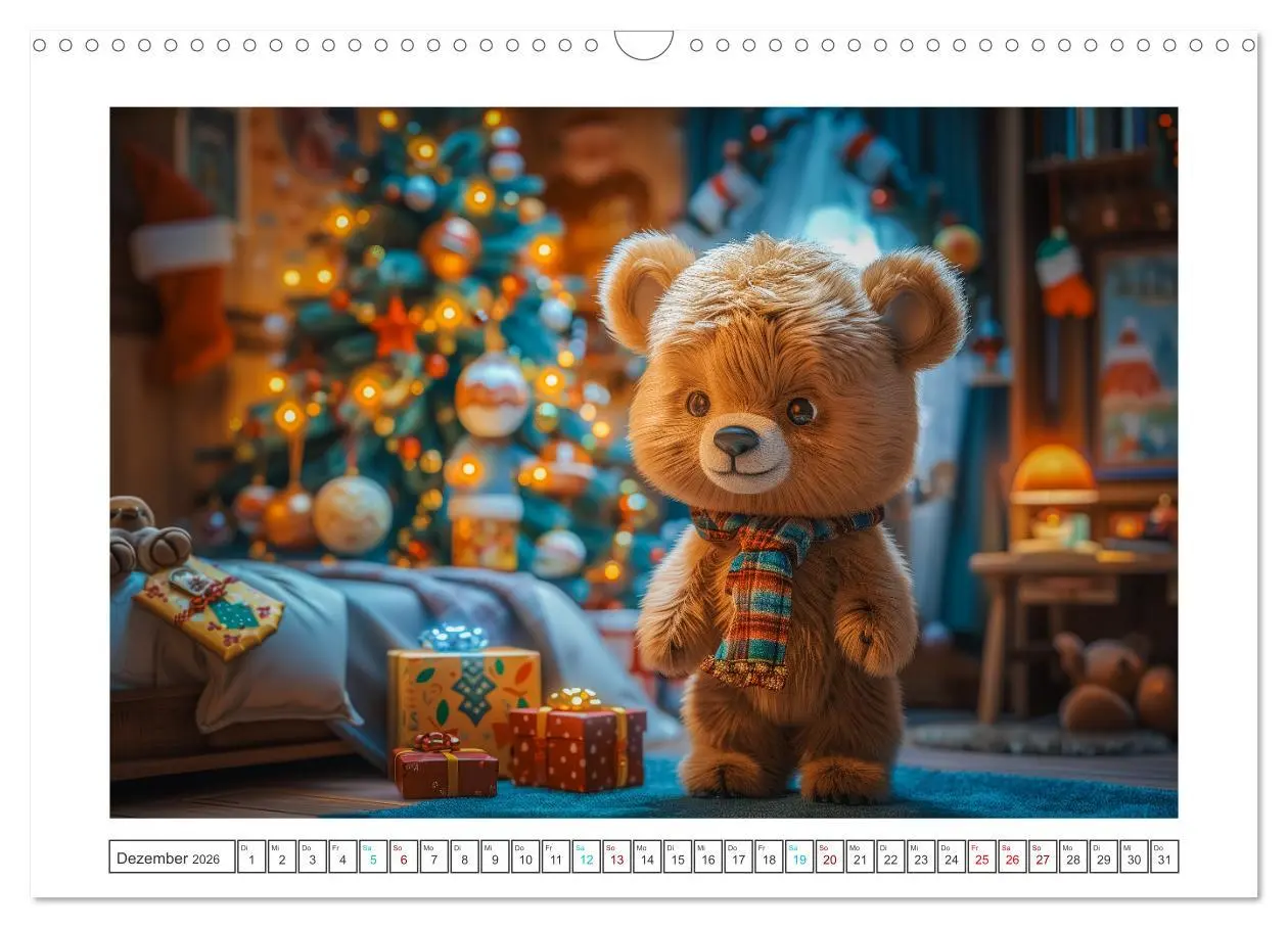 Bild: 9783457368961 | Abenteuer eines Taddybären (Wandkalender 2026 DIN A3 quer),...