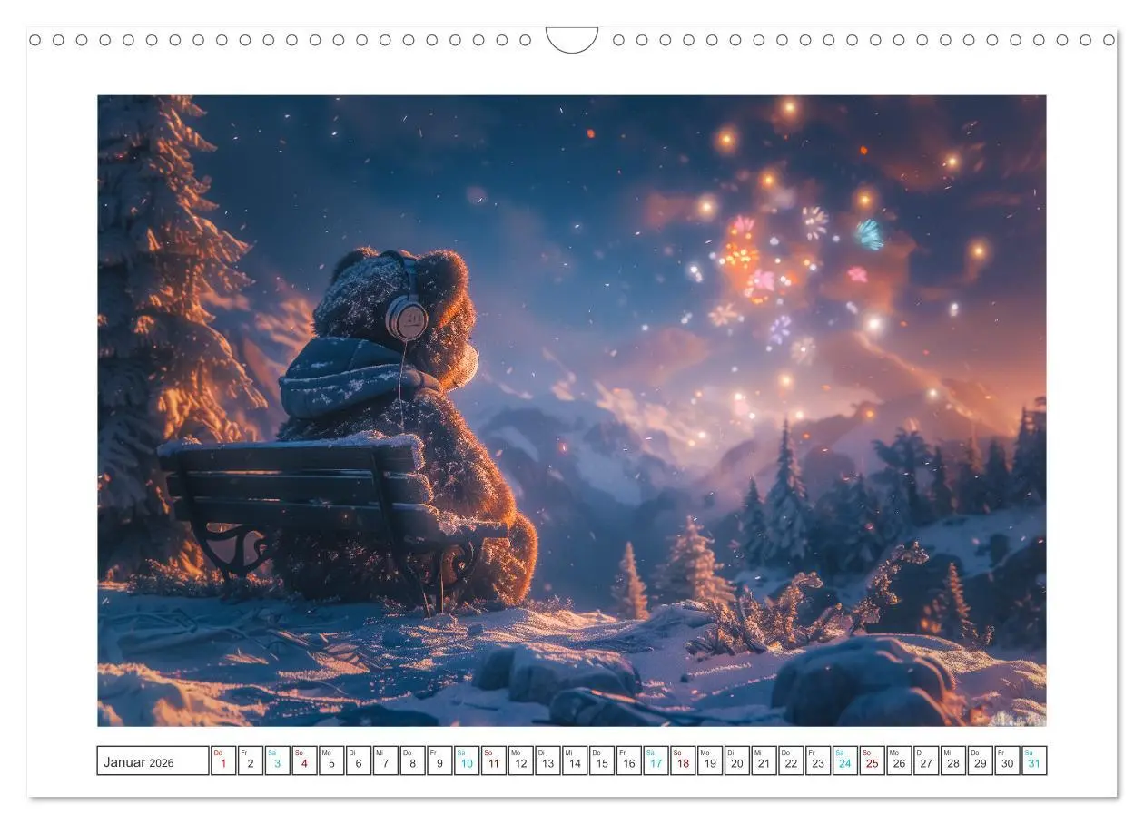 Bild: 9783457368961 | Abenteuer eines Taddybären (Wandkalender 2026 DIN A3 quer),...