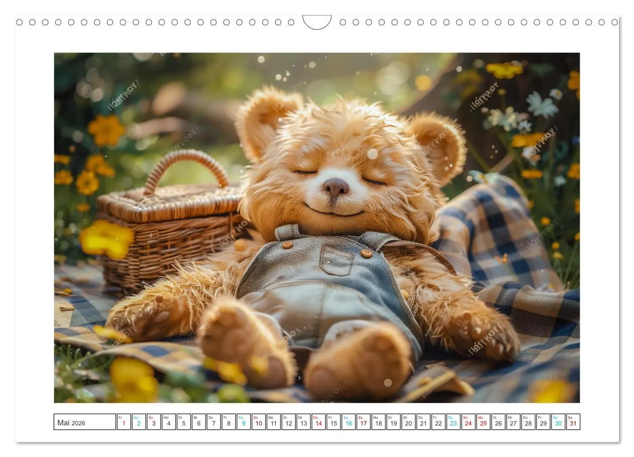 Bild: 9783457368961 | Abenteuer eines Taddybären (Wandkalender 2026 DIN A3 quer),...