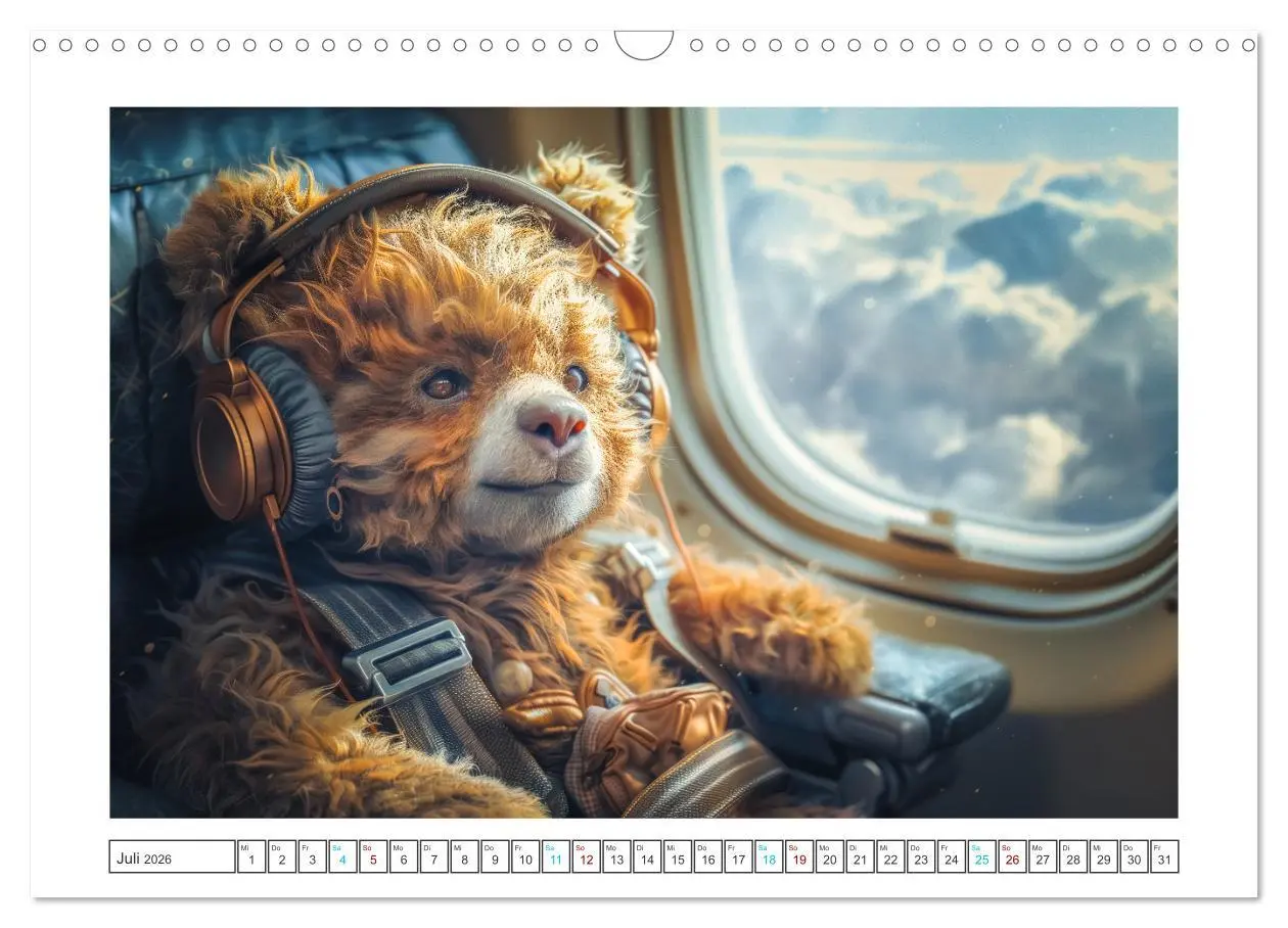 Bild: 9783457368961 | Abenteuer eines Taddybären (Wandkalender 2026 DIN A3 quer),...