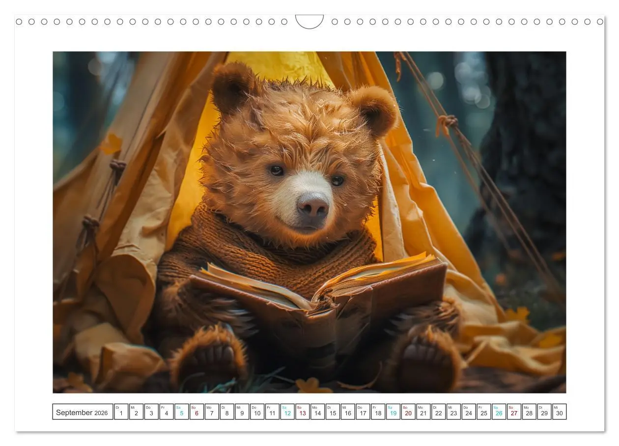 Bild: 9783457368961 | Abenteuer eines Taddybären (Wandkalender 2026 DIN A3 quer),...