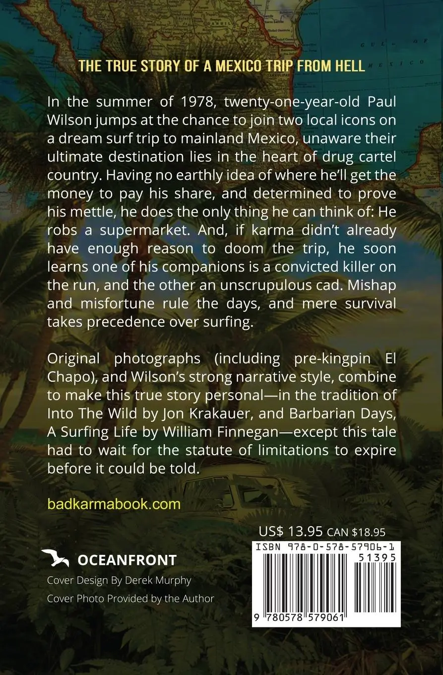 Rückseite: 9780578579061 | Bad Karma | The True Story of a Mexico Trip from Hell | Paul Wilson