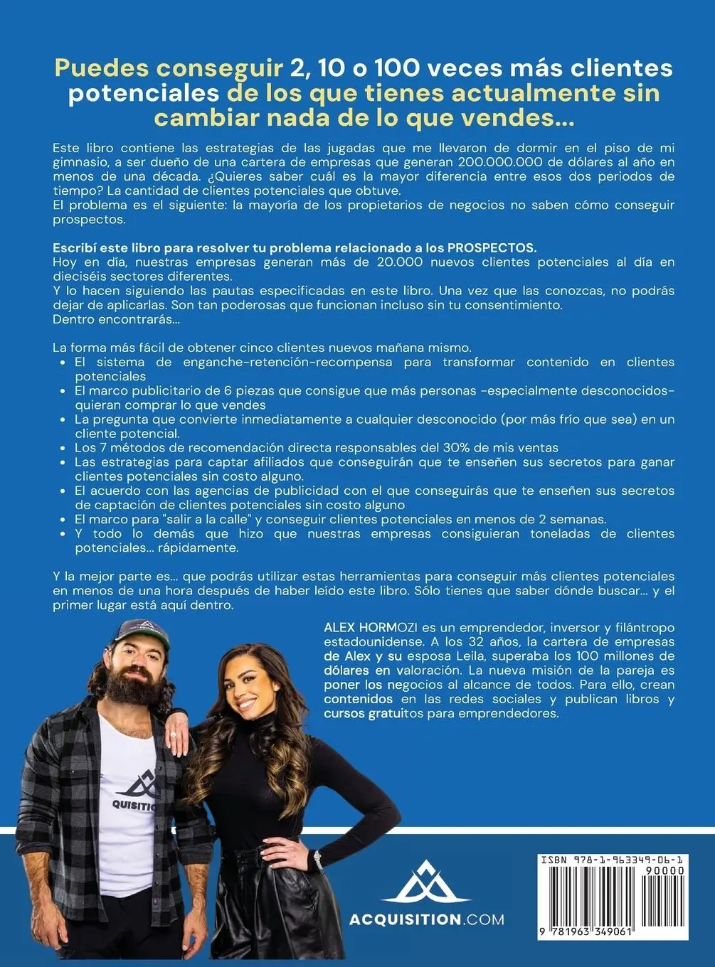 Rückseite: 9781963349061 | Prospectos de $100M | Alex Hormozi | Buch | Spanisch | 2024