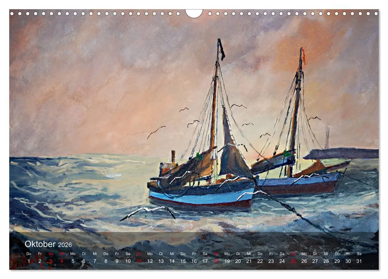 Bild: 9783457879061 | Segel am Horizont - Marinemaler Alfred Jahnke (Wandkalender 2026...