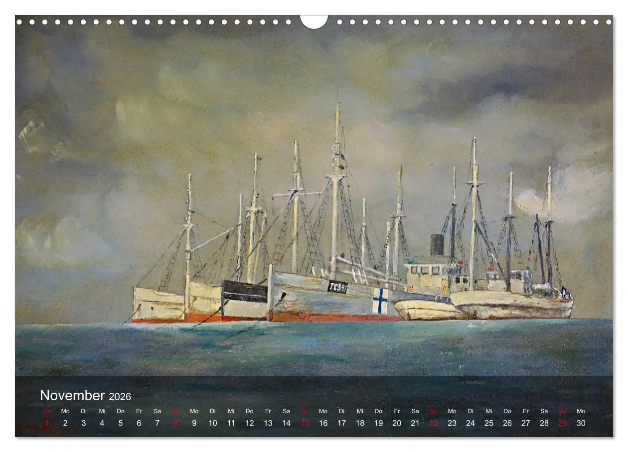 Bild: 9783457879061 | Segel am Horizont - Marinemaler Alfred Jahnke (Wandkalender 2026...