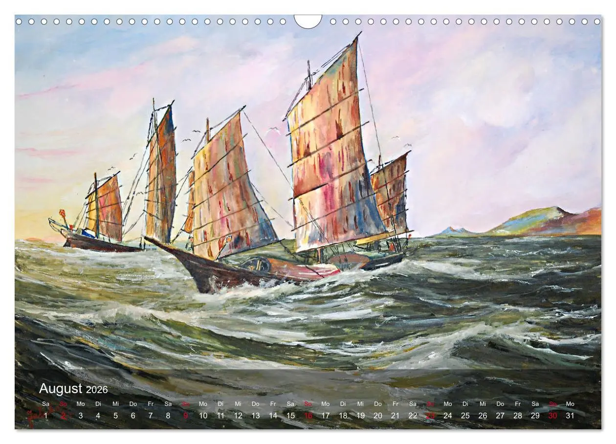 Bild: 9783457879061 | Segel am Horizont - Marinemaler Alfred Jahnke (Wandkalender 2026...