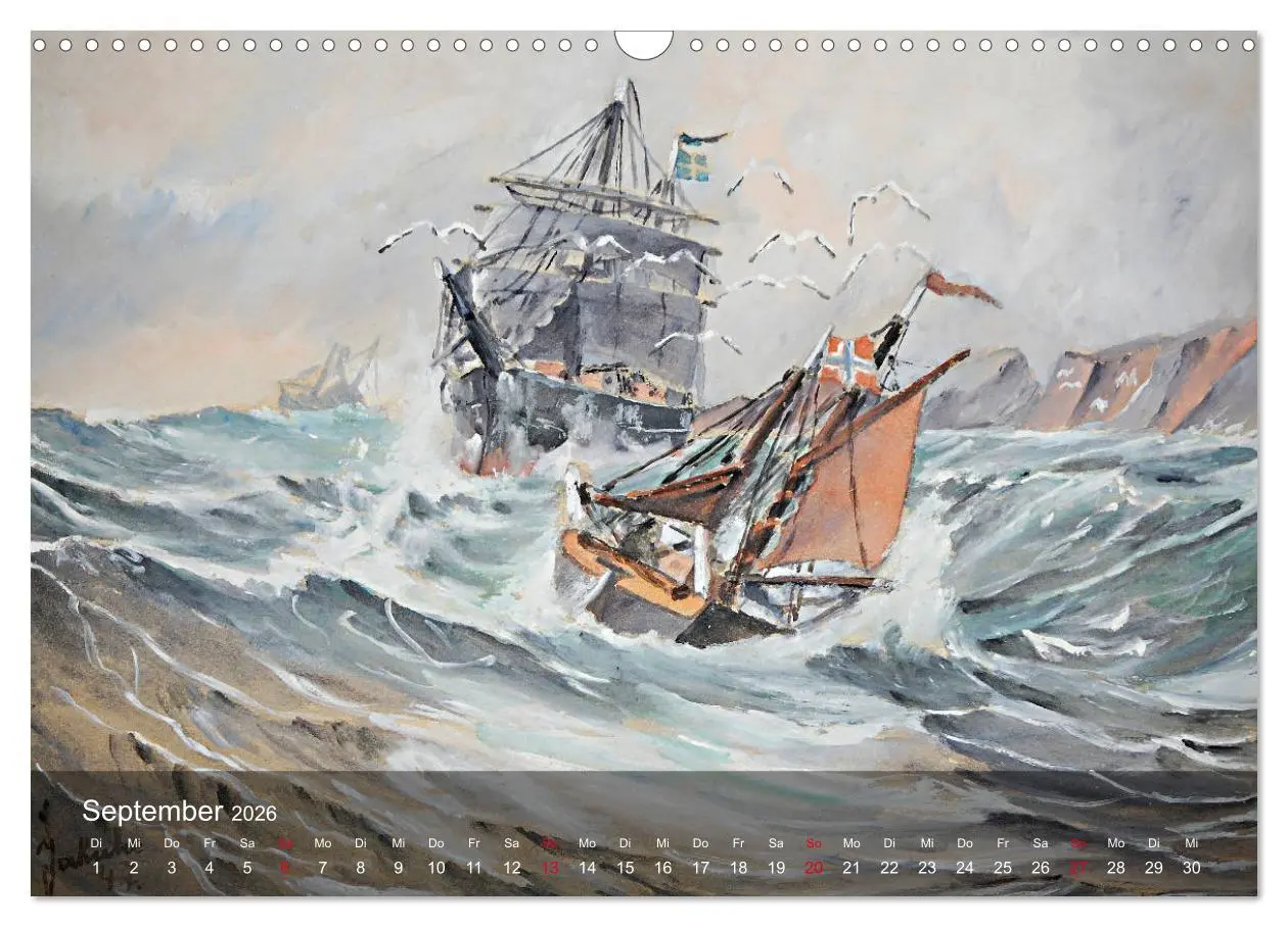 Bild: 9783457879061 | Segel am Horizont - Marinemaler Alfred Jahnke (Wandkalender 2026...