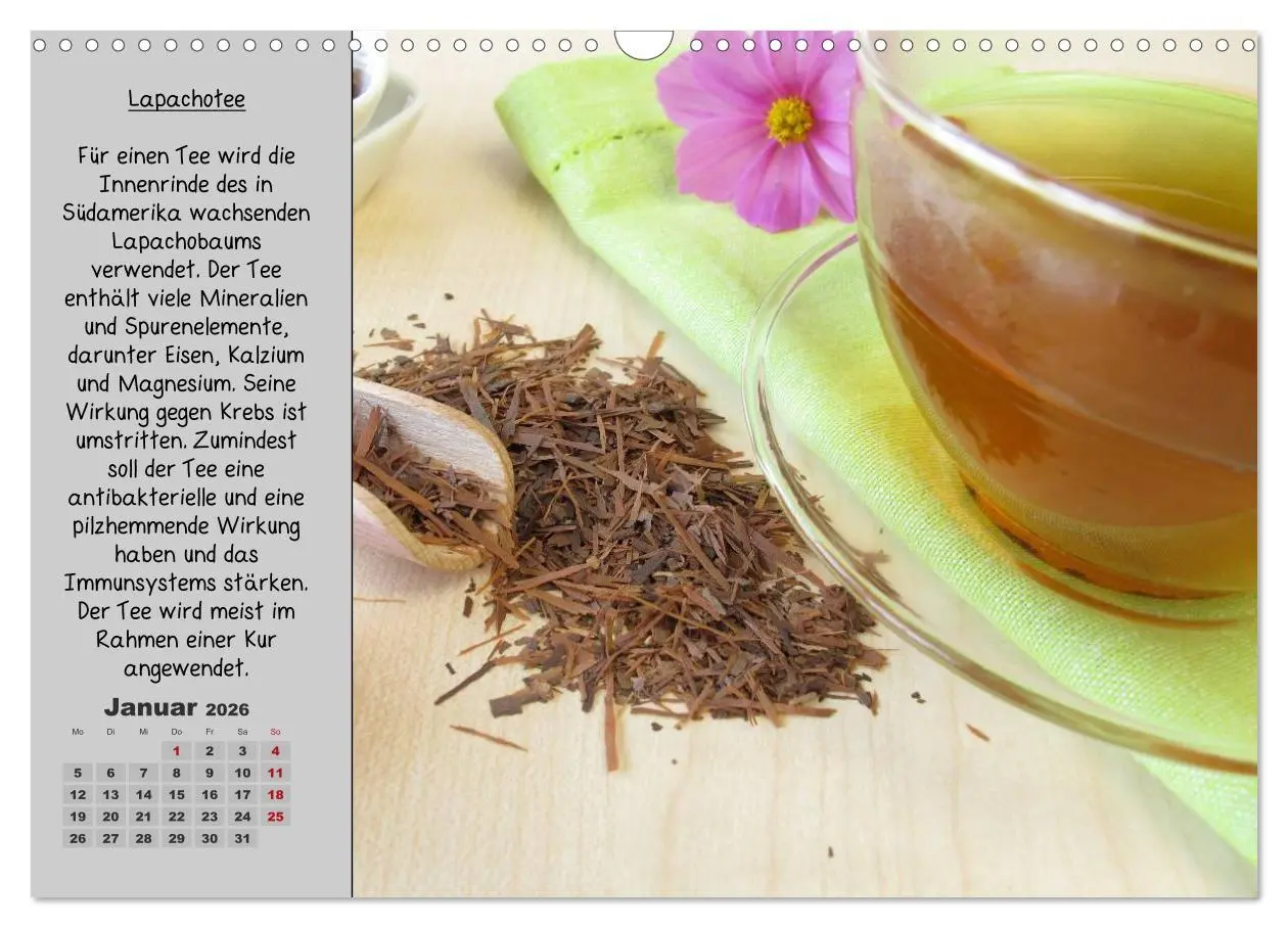 Bild: 9783516109061 | Eine kleine Teekunde - Zwölf Teesorten im Porträt (Wandkalender...