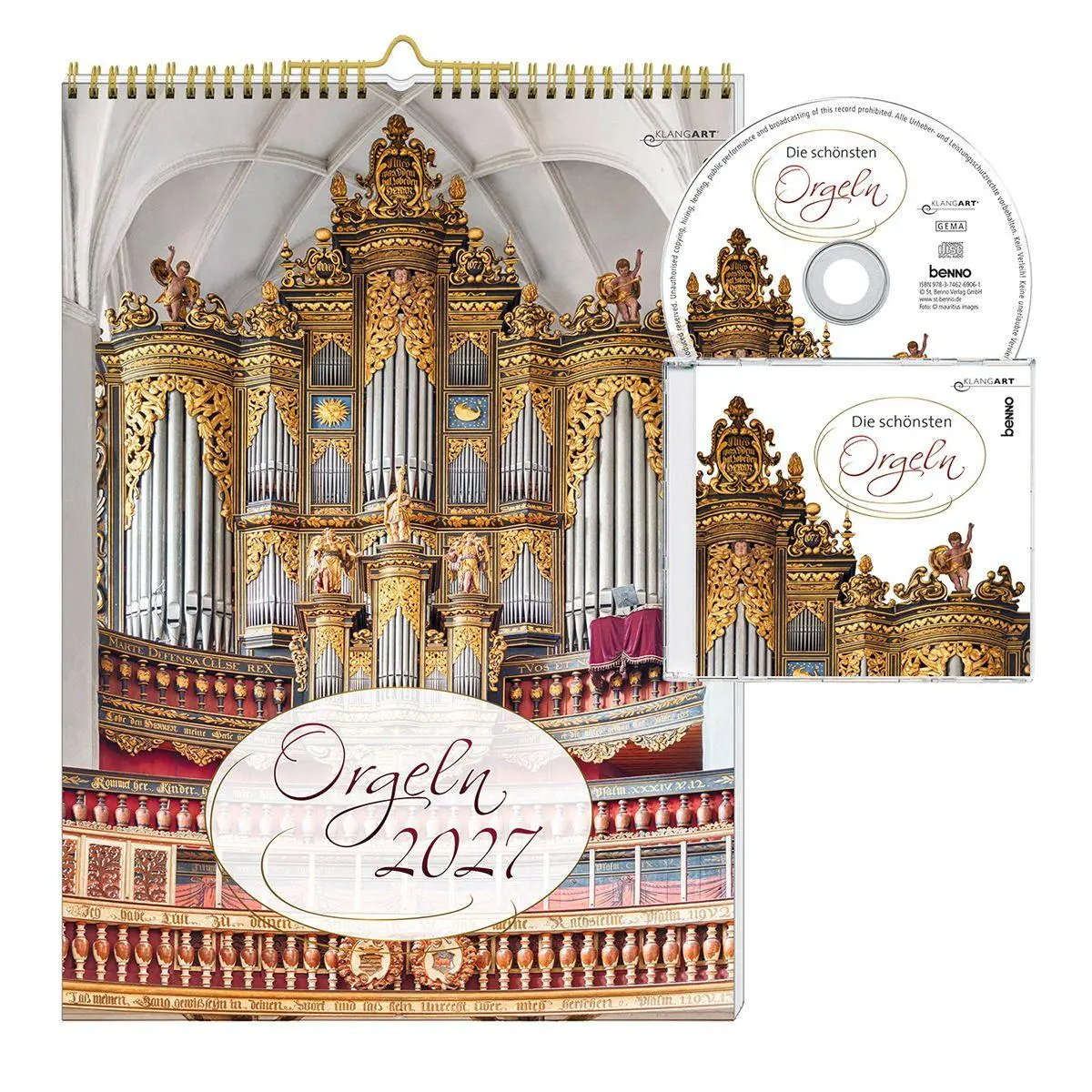Cover: 9783746269061 | Orgeln 2027 - mit CD | Kalender mit CD | Kalender | Spiralbindung
