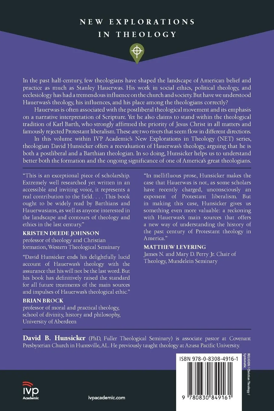Rückseite: 9780830849161 | The Making of Stanley Hauerwas | Bridging Barth and Postliberalism