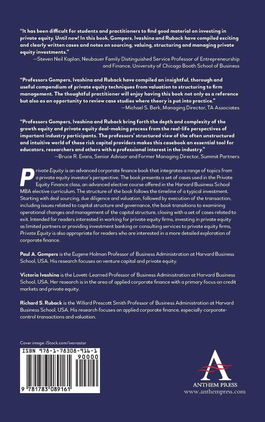 Rückseite: 9781783089161 | Private Equity | A Casebook | Paul Gompers (u. a.) | Buch | Englisch