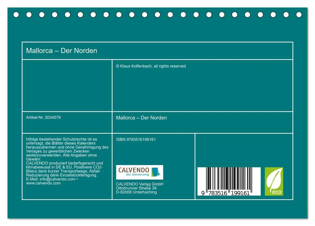 Bild: 9783516199161 | Mallorca - Der Norden (Tischkalender 2026 DIN A5 quer), CALVENDO...