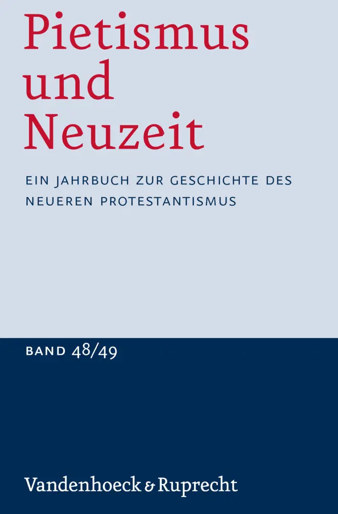Cover: 9783525559161 | Pietismus und Neuzeit Band 48/49 - 2022/2023 | Udo Sträter | Buch