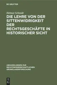 Cover: 9783112309261 | Die Lehre von der Sittenwidrigkeit der Rechtsgeschäfte in...