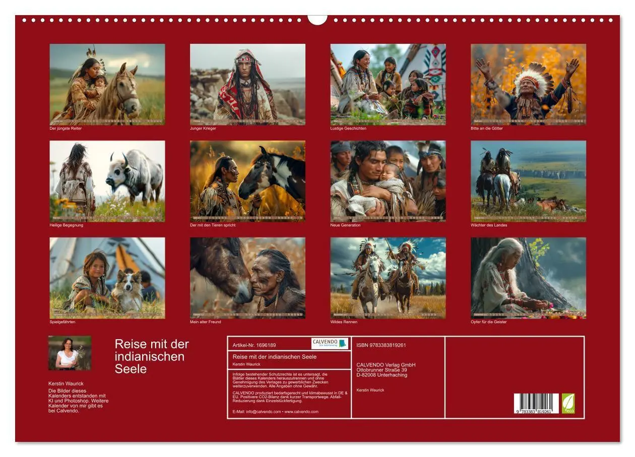 Bild: 9783383819261 | Reise mit der indianischen Seele (Wandkalender 2025 DIN A2 quer),...