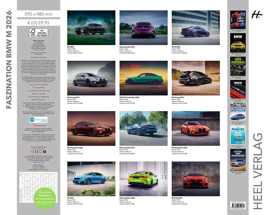 Bild: 9783966649261 | Faszination BMW M Kalender 2026 | Constantin Stein | Kalender | 14 S.