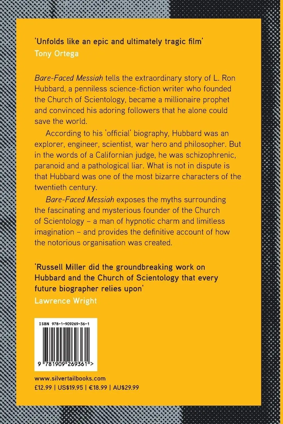 Rückseite: 9781909269361 | Bare-Faced Messiah | The True Story of L. Ron Hubbard | Russell Miller