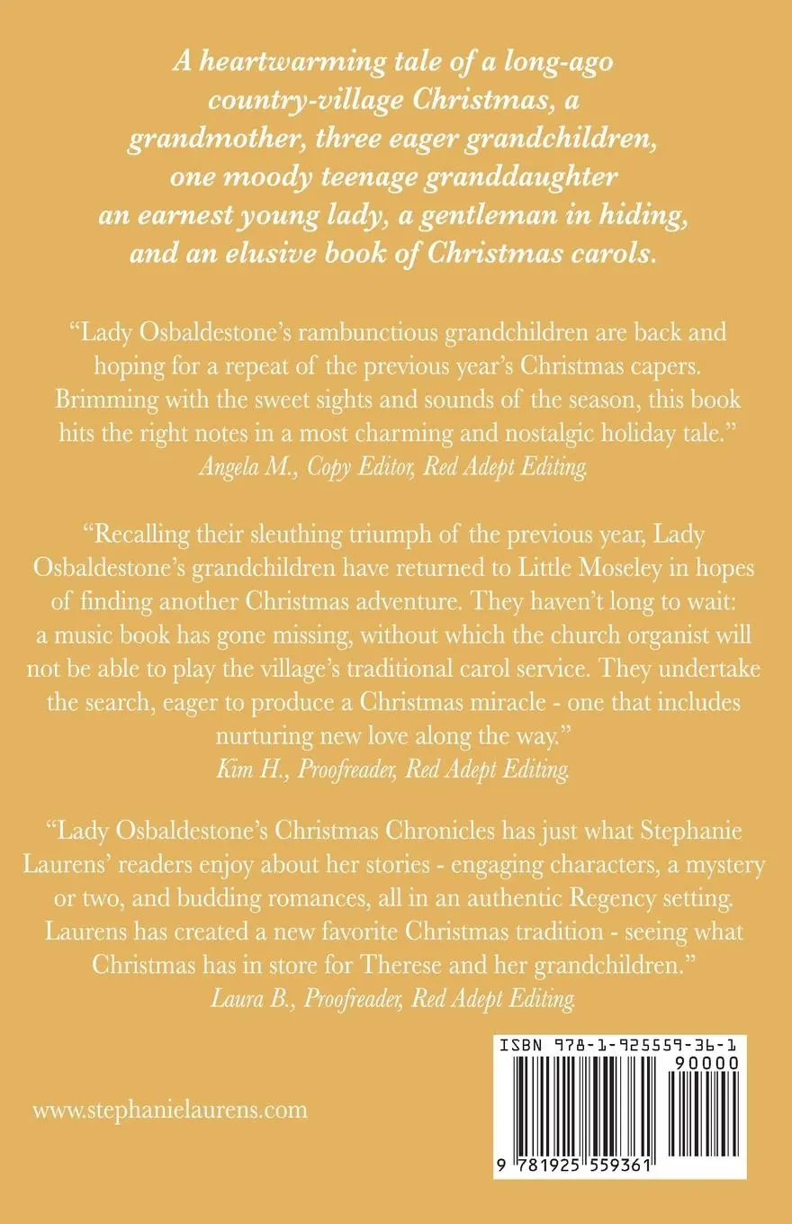 Rückseite: 9781925559361 | Lady Osbaldestone And The Missing Christmas Carols | Stephanie Laurens