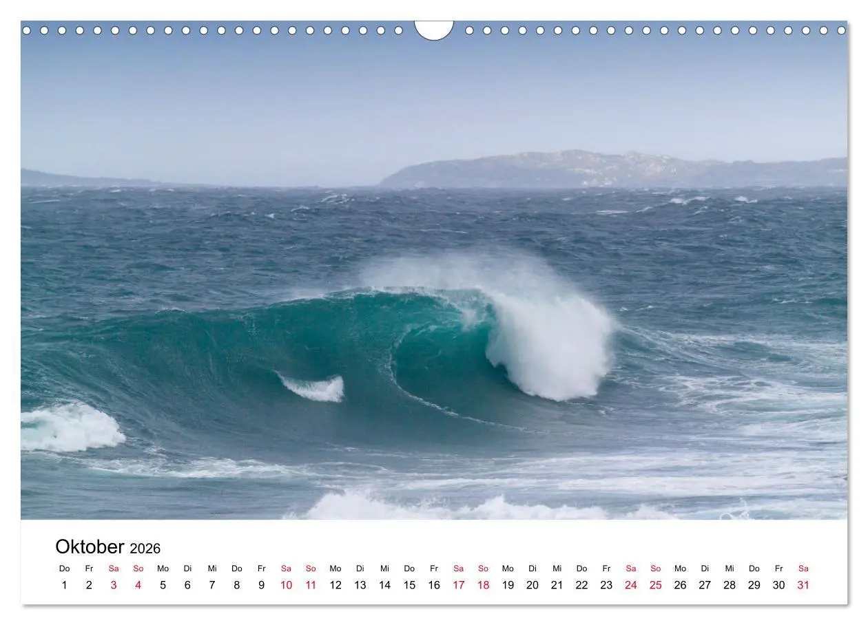 Bild: 9783457399361 | Naturschauspiel Wellen (Wandkalender 2026 DIN A3 quer), CALVENDO...