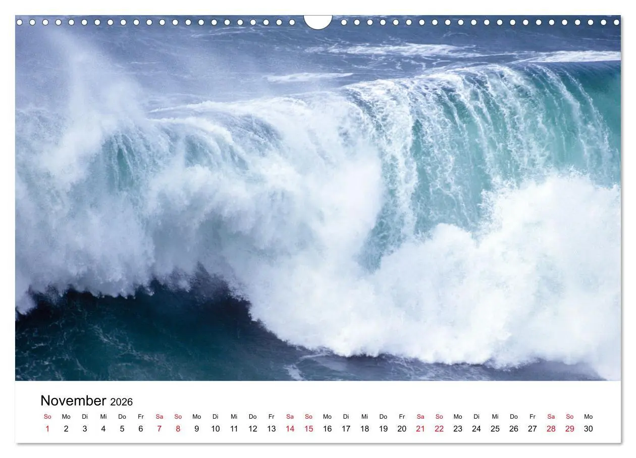 Bild: 9783457399361 | Naturschauspiel Wellen (Wandkalender 2026 DIN A3 quer), CALVENDO...