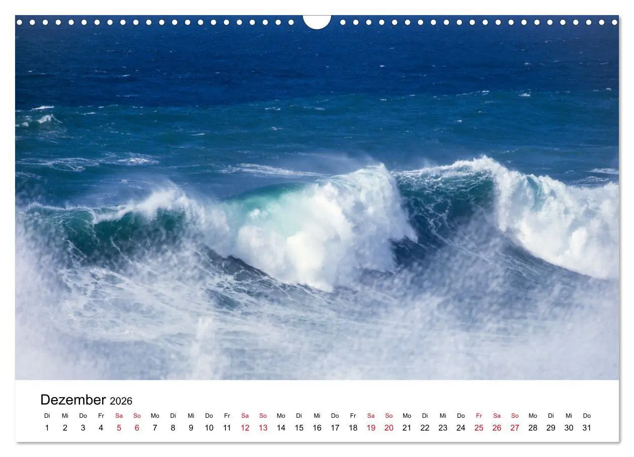 Bild: 9783457399361 | Naturschauspiel Wellen (Wandkalender 2026 DIN A3 quer), CALVENDO...